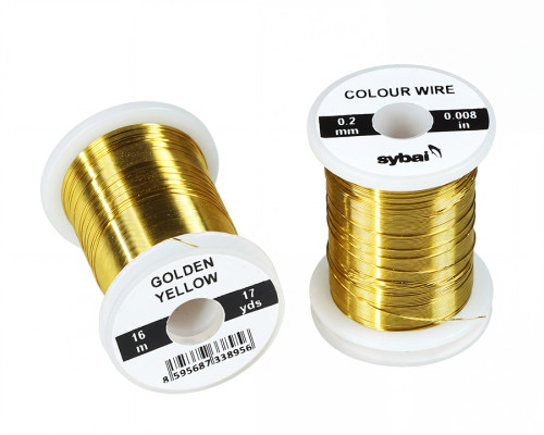 Colour Wire, 0.2 mm, Golden Yellow